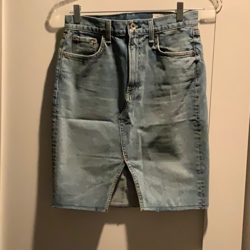 Rag & bone denim skirt